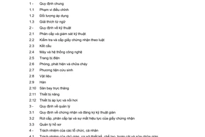 Quy chuẩn kỹ thuật quốc gia QCVN 49 : 2012/BGTVT về phân cấp và giám sát kỹ thuật giàn cố định trên biển do Bộ Giao thông vận tải ban hành