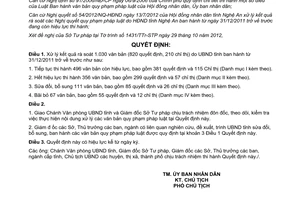 Quyết định 5038/QĐ-UBND năm 2012 rà soát văn bản quy phạm Uỷ ban Nghệ An ban hành từ 31/12/2011