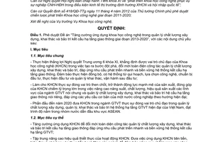 Quyết định 3354/QĐ-BGTVT năm 2012 phê duyệt Đề án Tăng cường ứng dụng khoa học