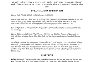 Quyết định 1213/QĐ-UBND 2012 phát triển cơ sở kinh doanh khí dầu mỏ hóa lỏng Kon Tum