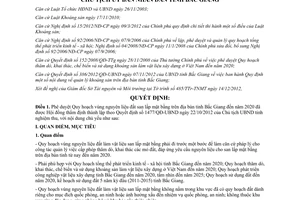 Quyết định 2104/QĐ-UBND năm 2012 phê duyệt Quy hoạch vùng nguyên liệu đất