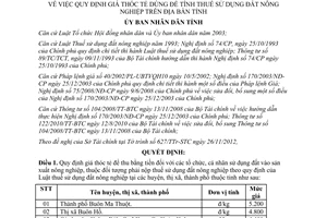 Quyết định 50/2012/QĐ-UBND giá thóc tẻ dùng để tính thuế sử dụng đất nông nghiệp