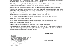 Thông tư 55/2012/TT-BGTVT Quy chuẩn kỹ thuật quốc gia về phân cấp và giám sát