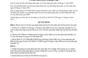 Quyết định 2566/QĐ-UBND năm 2012 Bãi bỏ văn bản quy phạm pháp luật tỉnh Bến Tre