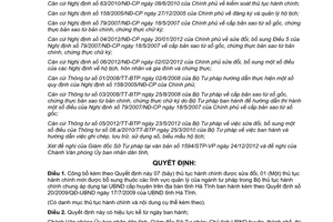 Quyết định 3960/QĐ-UBND năm 2012 công bố thủ tục hành chính chung áp dụng