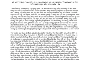 Chỉ thị 05/2012/CT-UBND nâng cao hiệu quả Nhà văn hóa cộng đồng Đắk Lắk