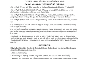 Quyết định 66/2012/QĐ-UBND biểu giá chuẩn suất vốn đầu tư phần xây dựng