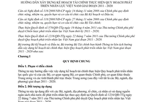 Thông tư 10/2012/TTLT-BKHĐT-BTC hướng dẫn xây dựng kế hoạch tài chính thực hiện