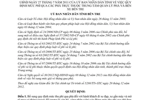 Quyết định 37/2012/QĐ-UBND bổ sung quy định mức thu phí qua phà hành khách đi xe