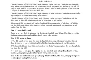 Thông tư 28/2012/TT-BTNMT nội dung chế độ báo cáo tình hình quản lý hoạt động