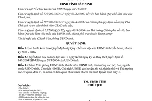Quyết định 171/2012/QĐ-UBND Quy chế làm việc Ủy ban nhân dân Bắc Ninh 2011 2016