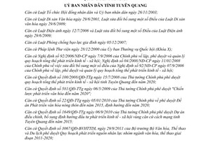 Quyết định 526/QĐ-UBND 2012 Quy hoạch phát triển sự nghiệp văn hóa Tuyên Quang 2020