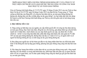 Kế hoạch 5627/KH-UBND 2012 đảm bảo trật tự an toàn giao thông Bến Tre