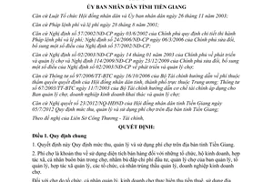 Quyết định 25/2012/QĐ-UBND mức thu quản lý sử dụng phí chợ tỉnh Tiền Giang