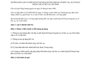 Thông tư 24/2012/TT-BKHCN hướng dẫn phê duyệt kế hoạch ứng phó sự cố bức xạ