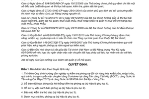 Quyết định 2719/QĐ-TCHQ năm 2012 thí điểm Quy trình hướng dẫn nghiệp vụ kiểm tra