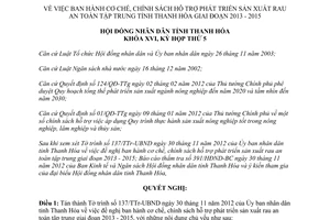 Nghị quyết 45/2012/NQ-HĐND cơ chế chính sách hỗ trợ phát triển sản xuất rau