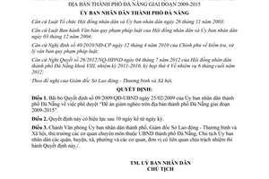 Quyết định 56/2012/QĐ-UBND bãi bỏ Quyết định 09/2009/QĐ-UBND phê duyệt Đề án