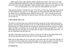 Kế hoạch 169/KH-UBND năm 2012 quản lý sử dụng nguồn vốn ODA thời kỳ 2011 - 2015 Hà Nội