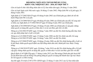 Nghị quyết 32/2012/NQ-HĐND điều chỉnh đơn vị thu lệ phí tỷ lệ trích nộp phí