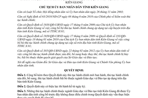 Quyết định 2527/QĐ-UBND năm 2012 công bố thủ tục hành chính thuộc ngành Giáo dục