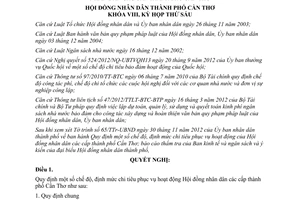 Nghị quyết 16/2012/NQ-HĐND chế độ định mức chi tiêu phục vụ hoạt động HĐND