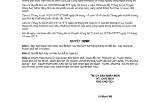 Quyết định 6233/QĐ-UBND Mô hình hệ thống thông tin đất đai - xây dựng