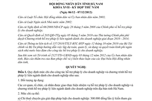 Nghị quyết 20/2012/NQ-HĐND quy định kinh phí bảo đảm cho công tác hỗ trợ pháp lý