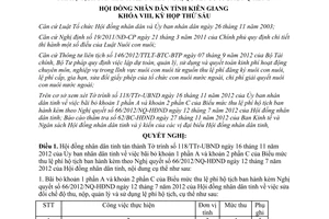 Nghị quyết 86/NQ-HĐND năm 2012 bãi bỏ Biểu mức thu lệ phí hộ tịch
