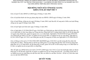 Nghị quyết 22/2012/NQ-HĐND chế độ miễn giảm người cai nghiện ma túy Bắc Giang