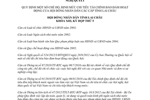 Nghị quyết 66/2012/NQ-HĐND chế độ định mức chi tiêu tài chính bảo đảm hoạt động