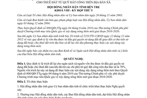 Nghị quyết 28/2012/NQ-HĐND tỷ lệ để lại ngân sách xã nguồn vốn thu từ đấu giá