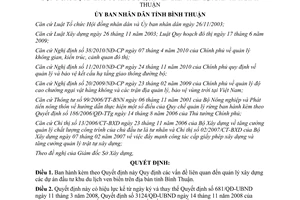 Quyết định 54/2012/QĐ-UBND vấn đề liên quan đến quản lý xây dựng dự án