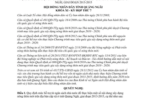 Nghị quyết 31/2012/NQ-HĐND mức hỗ trợ từ ngân sách nhà nước xây dựng nông thôn