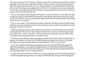 Chỉ thị số 29/CT-UBND giải pháp chủ yếu khắc phục tình trạng nợ đọng Quảng Bình 2012