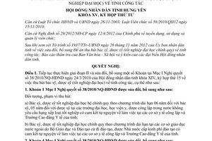 Nghị quyết 32/2012/NQ-HĐND sửa đổi Nghị quyết 38/2010/NQ-HĐND thu hút bác sỹ