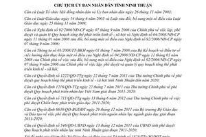 Quyết định 2530/QĐ-UBND phê duyệt quy hoạch phát triển giáo dục đào tạo Ninh Thuận 2020 2012