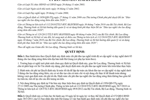 Quyết định 2772/2012/QĐ-UBND định mức chi phí đào tạo nghề trình độ sơ cấp nghề