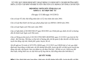 Nghị quyết 62/2012/NQ-HĐND định mức hoạt động chi bồi dưỡng đội tuyên truyền