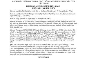 Nghị quyết 44/2012/NQ-HĐND sửa đổi mức thu quản lý sử dụng khoản phí