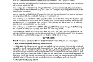 Nghị quyết 22/2012/NQ-HĐND giá các loại đất Lào Cai năm 2013