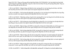 Công văn 539/TCHQ-QLRR hướng dẫn tạm thời sử dụng 10 mã loại hình xuất nhập khẩu