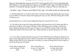 Công văn 395/TCT-CS trả lời chính sách thuế