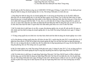 Công văn 07/TTg-KTTH 2013 bảo lãnh tín dụng đối với doanh nghiệp nhỏ và vừa