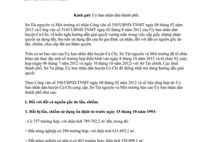 Công văn 100/TNMT-QLSDĐ năm 2013 kiến nghị giải quyết vướng mắc cấp GCN thu tiền sử dụng đất