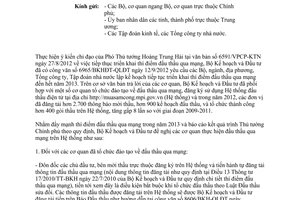 Công văn 128/BKHĐT-QLĐT đôn đốc thực hiện thí điểm đấu thầu qua mạng trong 2013