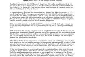 Công văn 01/BCĐ-QLTT năm 2013 thực hiện 10/CĐ-TTg công tác phục vụ dịp Tết Nguyên đán Quý Tỵ