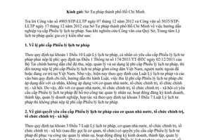 Công văn 15/TTLLTPQG- HCTH 2013 hướng dẫn nghiệp vụ cấp Phiếu lý lịch tư pháp