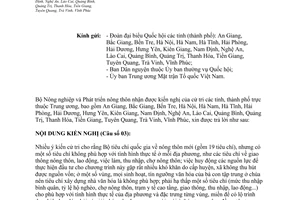 Công văn 171/BNN-KTHT trả lời kiến nghị Bộ tiêu chí quốc gia nông thôn mới
