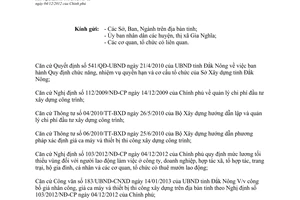 Công văn 74/SXD-KT&QLHĐXD năm 2013 giá nhân công và thiết bị thi công Đắk Nông